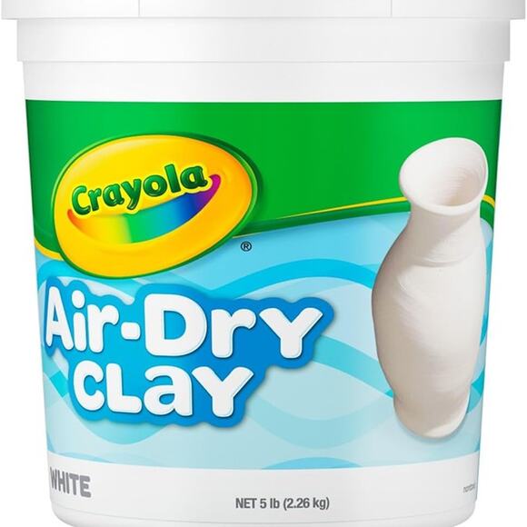 Crayola Air Dry Clay (5lbs), Natural White Modeling Clay for Kids - Picture 3 of 7